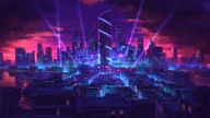 Landscape (Neon Cityscape)